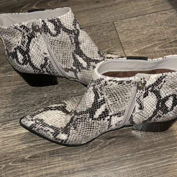Snakeskin Ankle Boots - Picture 9 of 9
